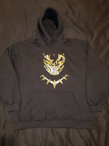 Black Panther Arabic Gold Hoodie