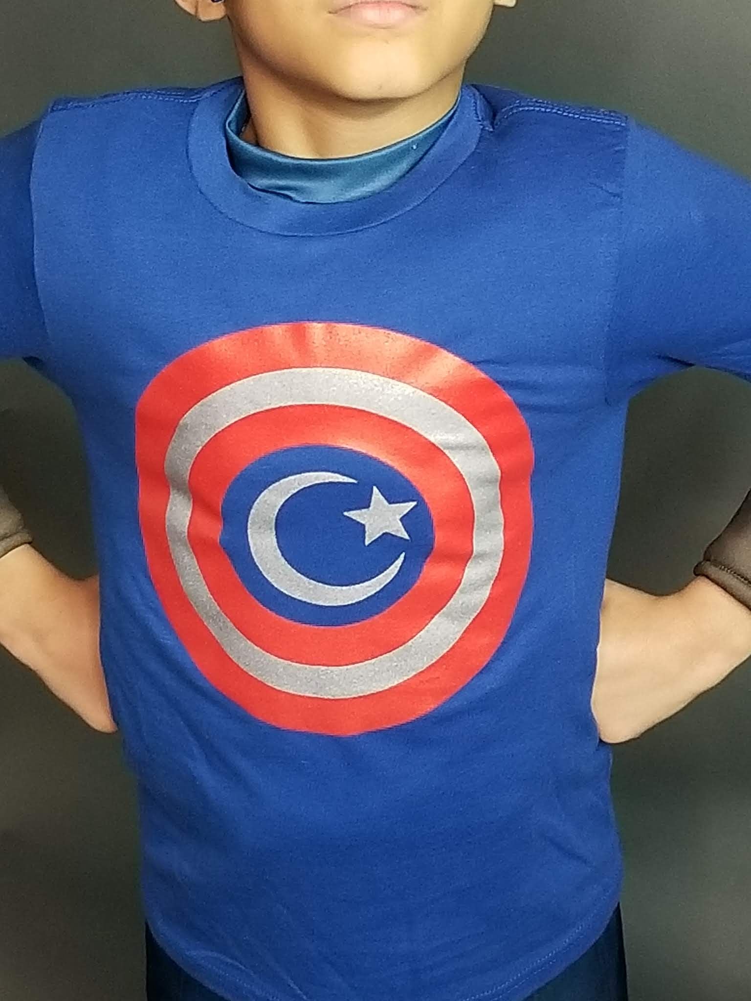 Captain America Crescent Shield Tee